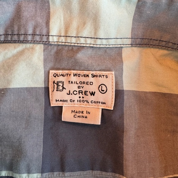 JCrew LS checkered shirt Large - Picture 2 of 2